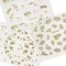 Wrapables 24 Sheets Gold & White Henna Nail Stickers Mandala Nail Stickers Vines Nail Art